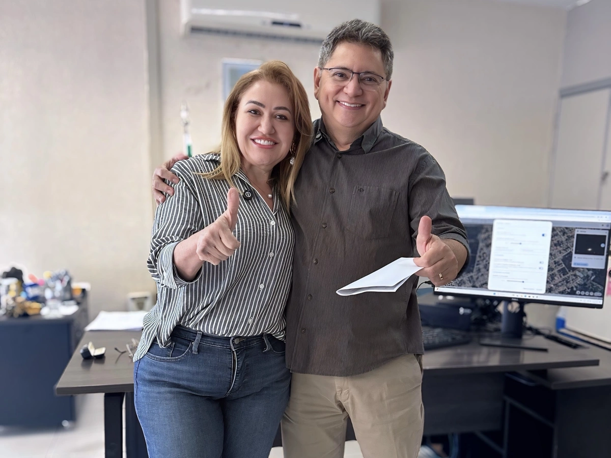 Deputada Simone e superintendente do Dnit no Piauí, Ribamar Bastos