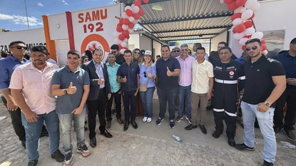 Inauguração da Base do Samu (Foto: Ascom)