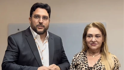 Secretário Samuel Pontes e secretária Simone Pereira (Foto: Ascom)