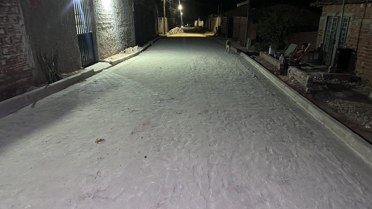 Calçamento no bairro HBB em Teresina
