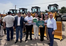 Entrega de máquinas do Promaq (Foto: Isabel Ribeiro)