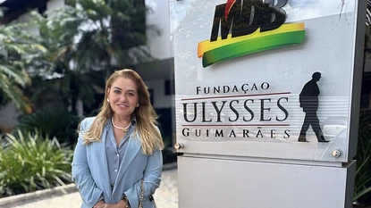 Participando de evento da Fundação Ulysses Guimarães (Foto: Ascom)