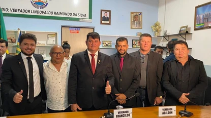 Posse do novo presidente da Câmara em São Luís do Piauí (Foto: Ascom)