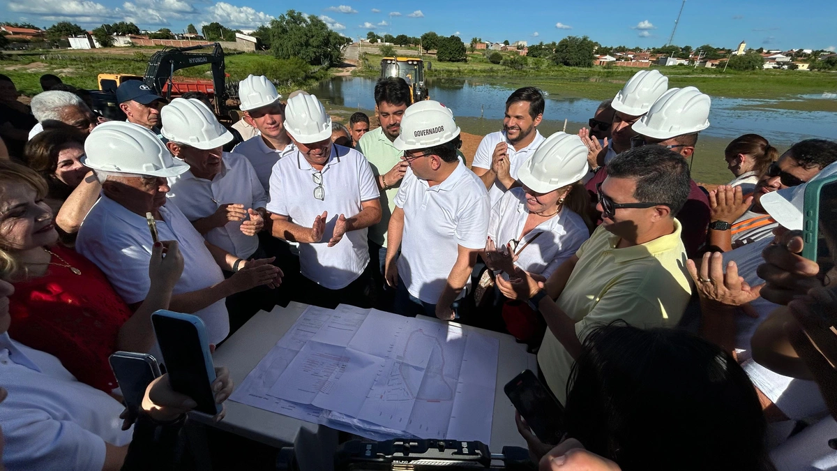 Visita a obra da nova orla de Fartura do Piauí