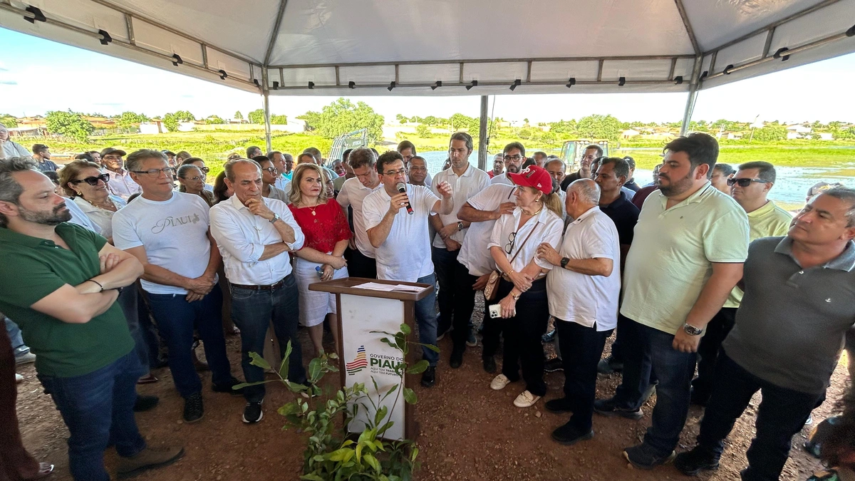 Visita a obra da nova orla de Fartura do Piauí