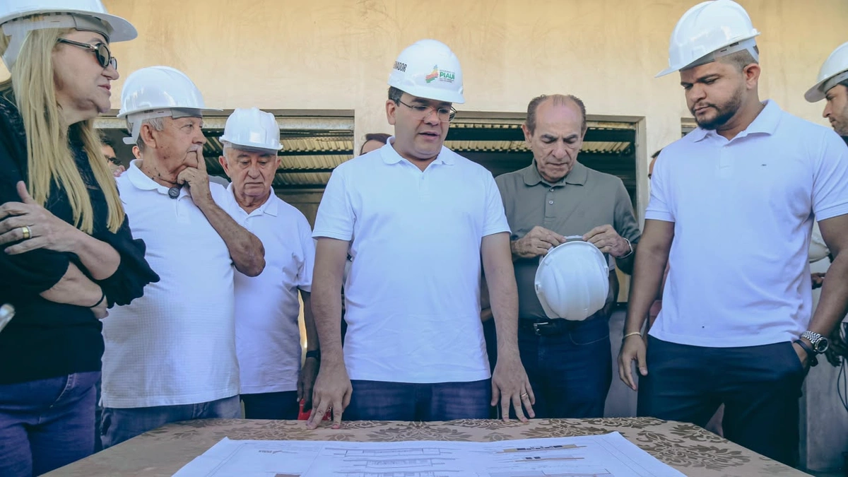 Visita a obra do mercado de Rio Grande
